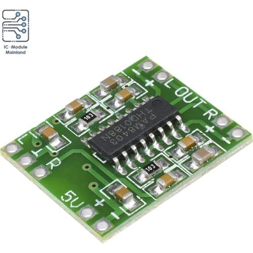 Diymore PAM8403 2 Channels 2x3W Mini Digital Audio Amplifier Power Module DC 2.5 -5V Class D Audio Amplifier Board For Arduino