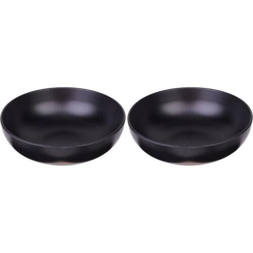 2Pcs Japanese Style Ramen Bowls Stylish Food Container Black Noodle Bowls Creative Noodle Food Container Dinnerware