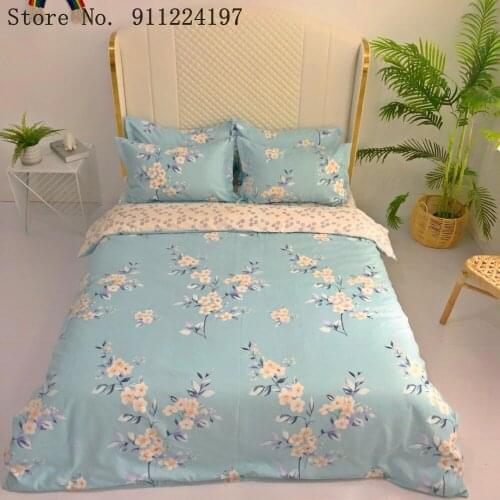 2021 Hot Style Bedding Set 3d Digital Flowers Printing 2/3pcs Duvet Cover Set Single Twin Double Full Queen King Bedroom Decor