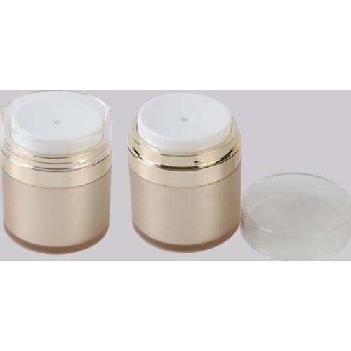 30g Cosmetic Jar Acrylic Cream Refillable Cans Vacuum Bottle Press Cream Jar Makeup Pot Travel Face Lotion Facial care container