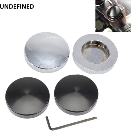 Motorcycle Accessories Upper Fork Stem Covers Aluminum Nuts For Victory Judge Gunner High-Ball Boardwalk 2010-2017 UNDEFINED