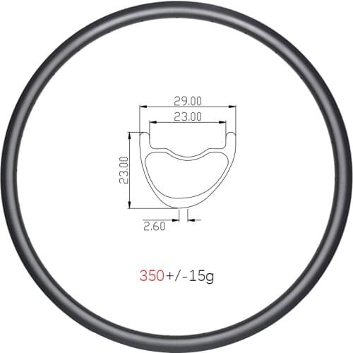 27.5er MTB Trail XC 29mm wide carbon rim disc clincher tubeless asymmetric 23mm deep 24H 28H 32H 36H 650B mountain bike wheels