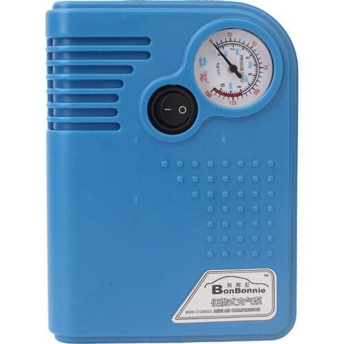 Car Auto Inflatable Pump Air Pump Emergency Air Compressor Power Supply Tire Tools with Tire Pressure Gauge