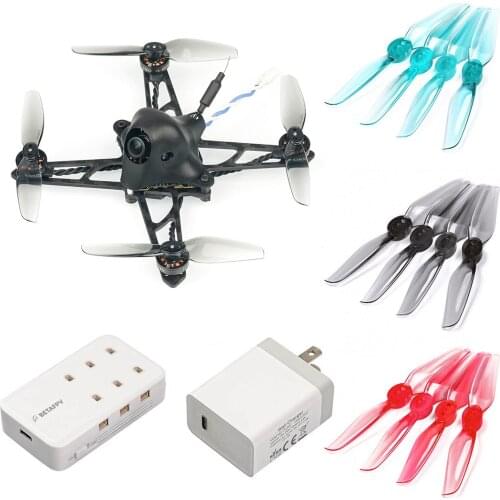 BETAFPV HX115 SE 115mm Toothpick F4 1S 12A AIO Flight Controller Racing Drone + 30W 6 Ports Battery Charger 500mm Arch Air Gate