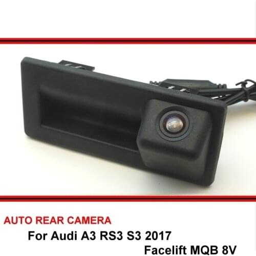 For Audi A3 RS3 S3 2017 Facelift MQB 8V High Quality HD Car Rearview Parking Reverse Camera Original Factory Trunk Handle Camera