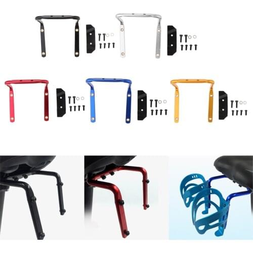 Double Rack Water Bottle Cage Holder Bicycle Seat Post Saddle Rack