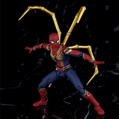 15CM Disney Avengers 3 Infinity War Spiderman Action Figure Normal Handmade Model Spider-Man Toys Doll Kids Gift