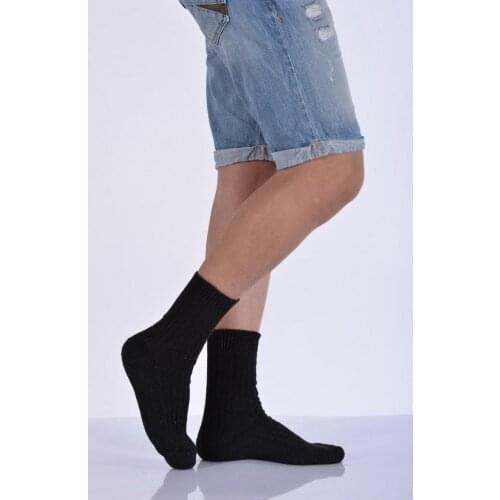 Idilfashion Male Thermal Socket Stocking-Dark Gray-E-ART222 (3'LÜ PACKAGE)