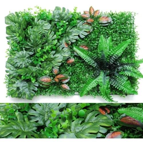 Artificial Panels Topiary Hedge Plants Home Garden Backdrop Decor Vertical Artificial Green Plant Grass Wall