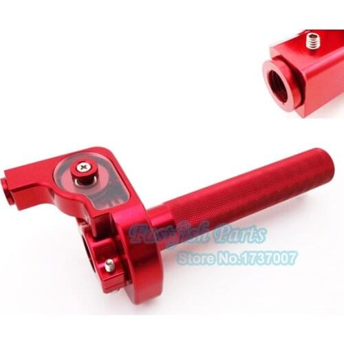 Red CNC Throttle Assembly For CR 80cc 85cc 125cc 250cc 500cc Dirt Bike Motocross Motorcycle Parts