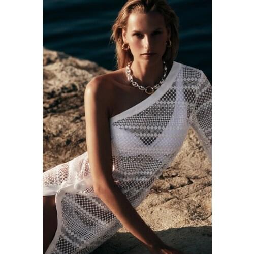 Trendyol MOEVA X Trendyolmilla Lace Knitted Beach Dress TBESS21EL4401