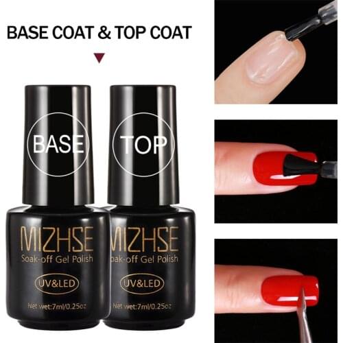 MIZHSE Base Kits And Nail Tops