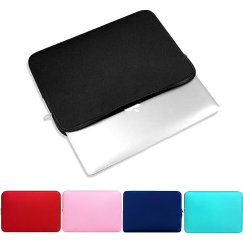 Soft Neoprene Laptop Case Bag for IPAD Macbook Air Pro Retina 13 7 to 17 Inch Tablet Notebook Laptop Handbag for HP Lenovo 15.6