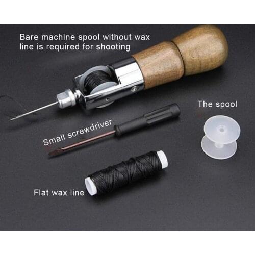 Leather Sewing Awl Kit Hand Stitcher Set Quick Repair Leather Project DIY Craft Heavy Fabric Canvas Shoes Leather Tools