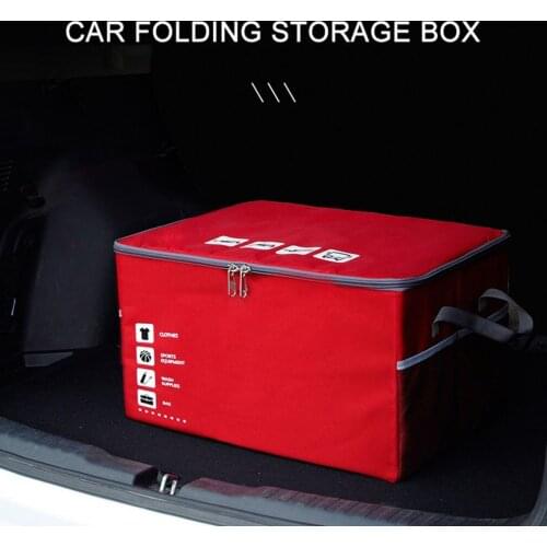 PP Board Stowing Tidying Waterproof Car Trunk Organizer Foldable Storage Bag Cargo Storage Box Car Accessories