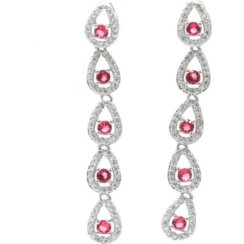 47x21mm 35x21mm Jewelry Set Butterfly Created London Blue Topaz White Cubic Zircon For Women Silver Pendant Earrings Dating