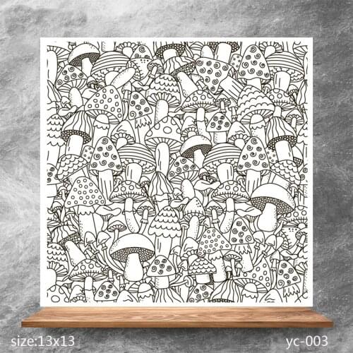 ZhuoAng Mushroom forest Clear Stamps/Silicone Transparent Seals for DIY scrapbooking photo album Clear Stamps