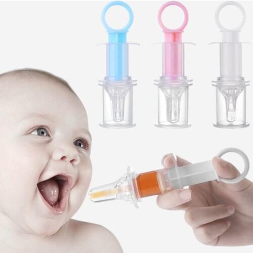 Baby Feeding Smart Medicine Dispenser Needle Feeder Squeeze Medicine Dropper Dispenser Pacifier Kids Feeding Silicone Syringe