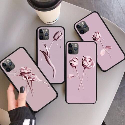 Stylish And Beautiful Rose Phone Case for iPhone 11 12 mini pro XS MAX 8 7 6 6S Plus X 5S SE 2020 XR