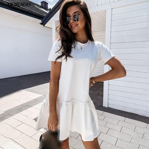 XWOMENDAY Solid Summer Dresses