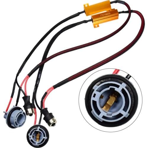 YUNPICAR 50W 6Ohm 1156 BA15S 114 Led Load Resistors Fix Hyper Flashing Rapid Blinking Canbus Error Code Eliminator Warning