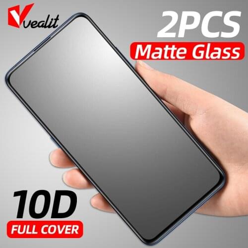 2pcs anti-fingerprint frosted protective film for xiaomi poco f3 m3 x3 pro mi 11 lite redmi note 7 8 9 10 pro max tempered glass