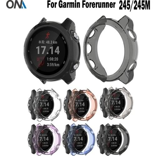Protective case for Garmin Forerunner 245 245M High Quality TPU cover slim Smart Watch shell for Garmin Forerunner 245 245M