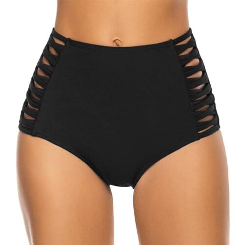 Womens Sexy High Waist Triangle Swimming Trunks Summer Cool Breathable Swimming Trunks Outdoor Quick Drying Swimming Shorts