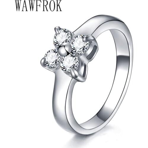 Womens engagement ring Top Quality Elegant Silver Color Wedding Ring Cubic Zirconia Rings for women Stainless steel Jewelry
