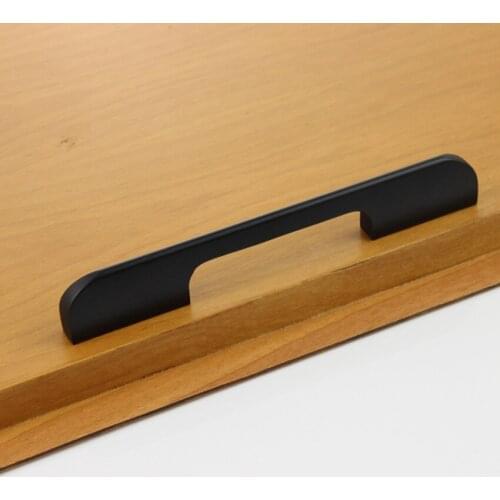 10pcs free shipping 96mm black modern simple furniture handles black drawer kitchen cabinet dresser door pulls handles knobs