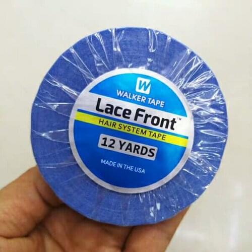 12 Yards Strong Lace Front Walker Tape Blue Color Hair Extension Double Walker Tape For Wig Toupee Hair System Tape