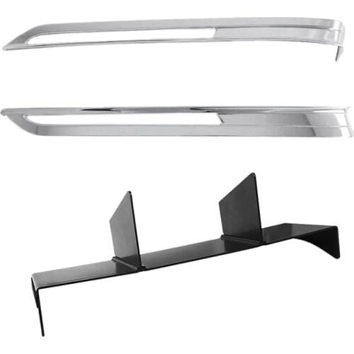 2 Set Car Accessories: 1 Set Car Front Rear Fog Light Lamp Frame Trim Fog Light & 1Pcs Car Co-Pilot Glove Box Partition