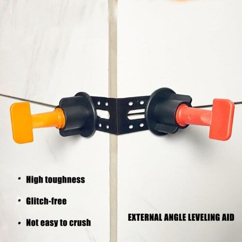 25 pcs/Set Male Angle Leveling Tool Can Be Used With Tile Leveler Spacers To Locate And Leave Seams Decoration Construction