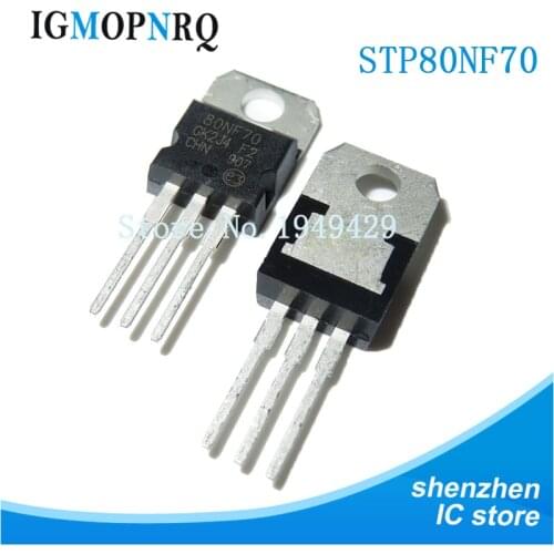 50PCS STP80NF70 TO-220 P80NF70 TO220 80A 70V new