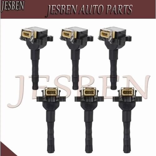 6PCS/LOT Ignition Coil fit for BMW 318I 320I 325I 325IS 525I 530I 540I 740I 740IL 840CI NO# 12131726177 12131703359 12131731884