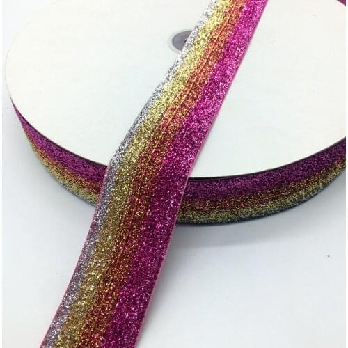 3 Yards 38mm Glitter Velvet Ribbon Wedding Party Decoration Handmade Ribbon Gift Wrapping Hair Bowknot DIY Christmas Ribbon #02