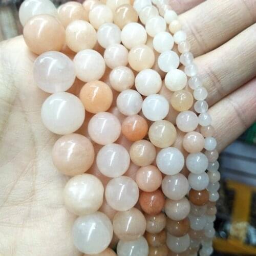 Natural Stone Pink Aventurine Round Loose Spacer Beads For Jewelry Charm DIY Making Bracelet Necklace Accessories 4 6 8 10 12mm