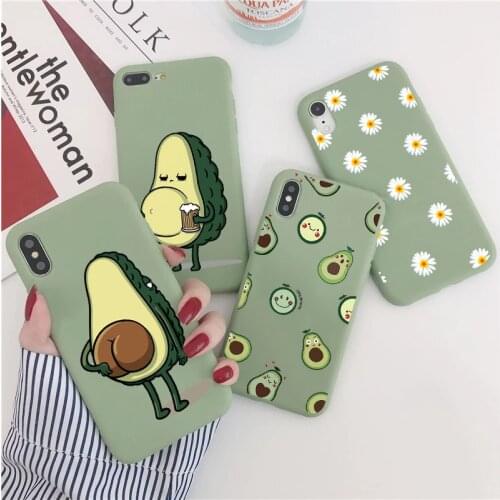 Case Samsung S21 Ultra A32 A52 A72 A50 A50s A40 A30s A20e A21s A70 A71 A11 S20 S10 S9 S8 Plus Case Avocado Soft TPU Back Cover