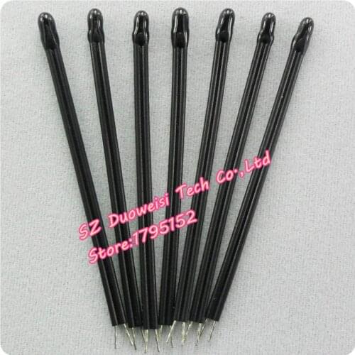 50pcs / lot NTC thermistor temperature sensor 50K 5% Accuracy B Value: 3950 2% total length 50MM 28