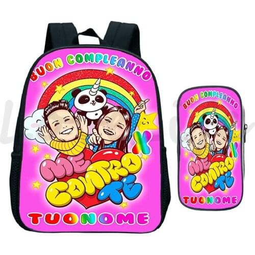 Kawaii Me contro Te Children Backpack 2 Pcs/Set Boys Girls School Bag Kids Kindergarten Backpacks Toddler Bookbag Gift Mochila