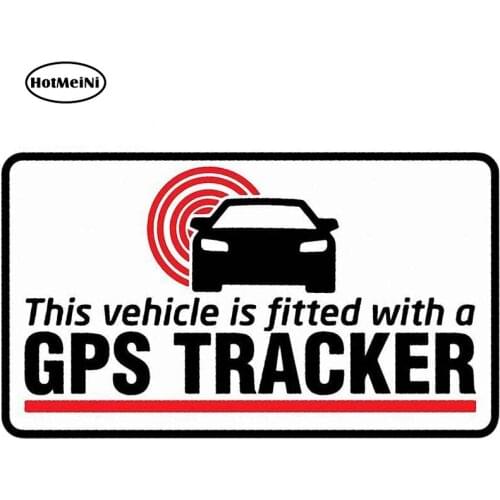 HotMeiNi 13cm x 7.5cm for Details about GPS Tracker Fitted Warning Sign Car Sticker Fashion Waterproof Bumper Decoration Decal