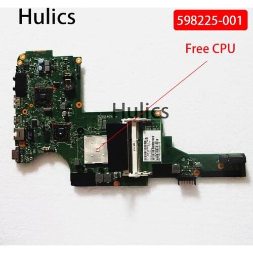 Hulics Original 598225-001 mainboard FOR HP Pavilion DV5 DV5-2000 AMD Laptop Motherboard DDR3 main board free CPU