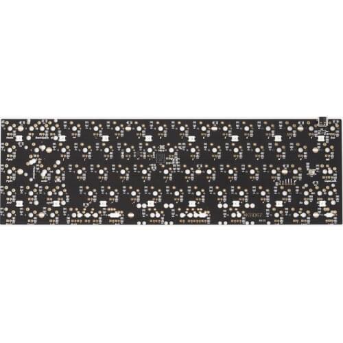 KBDFANS KBD67 PCB soldering PCB 68 keys mechanical keyboard PCB QMK underglow