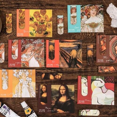 Musha Series Retro Magnetic Bookmarks Magnet Page Markers Assorted Book Markers Set For Students Reading