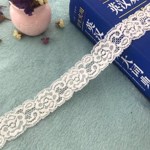 Model CS1046 3.3CM white lace rose DIY wedding dress materials accessories, hat extension accessories