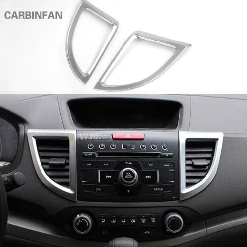 Interior Air Condition Vent Outlet Cover Trim Sticker For Honda CRV CR-V 2012 2013 2014 2015 Car Styling Accessories C915