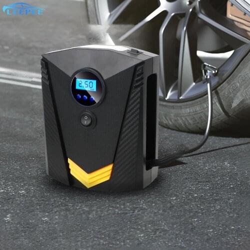 DC 12V 150 PSI LED Light Portable Auto Air Pump Car Air Compressor Pump Digital Tire Inflator Tire Pump for Car Motorcycle