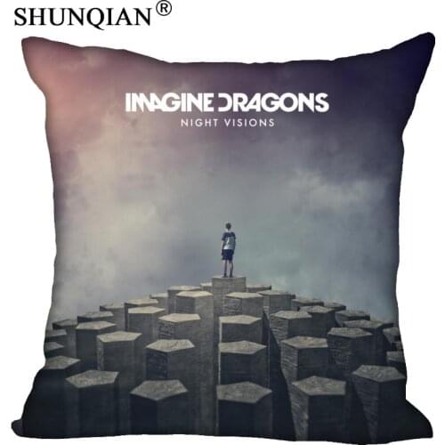 Imagine Dragons Pillowcase Square Zippered Home Decorative Pillow Cover Wedding Custom Gift For Two Sides Printed