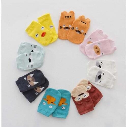 Newborn Toddler floor sock Baby Boy Girl Socks anti slip Cute Cartoon tiger/pig/dock Skid Resistance For newborns infantile