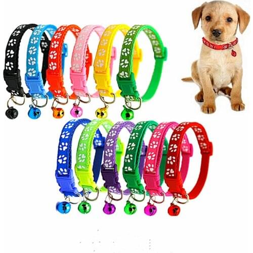 1PCS Pet Dog Collar Solid Dogs Neck Strap Soft Colorful For Small Medium Large Dog Collars Adjustable Puppy Cats Collar dog